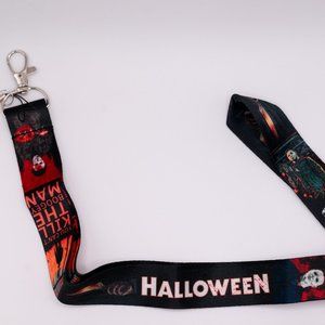 NEW Halloween Michael Meyers Cloth Lanyard Keychain